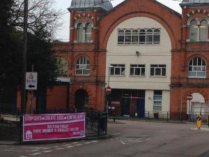 TUSC supporters were campaigning at Whipps the morning after the announcement